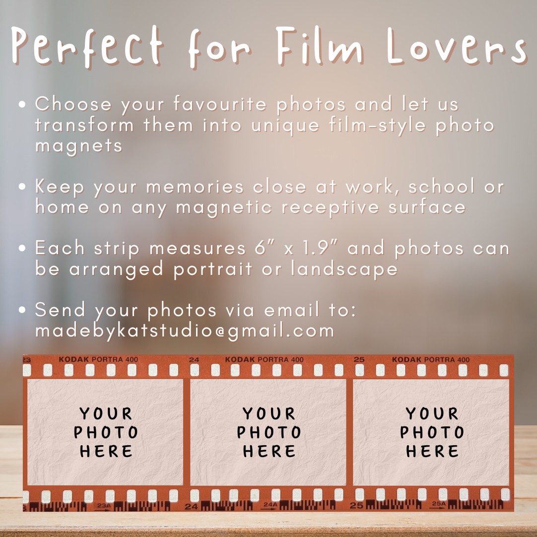 Custom Film Reel Photo Strip Magnets