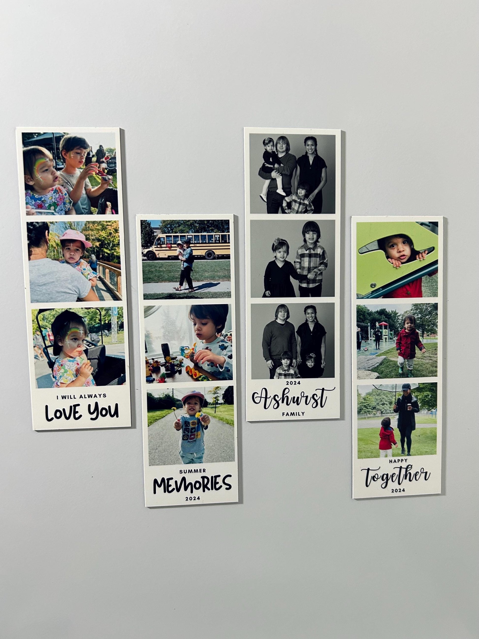 Custom Photo Strips Magnets, Photo Magnet, Photobooth, Custom Photos, Custom Photostrips, Photostrip Photo Magnetic, Gift Idea, Polaroid