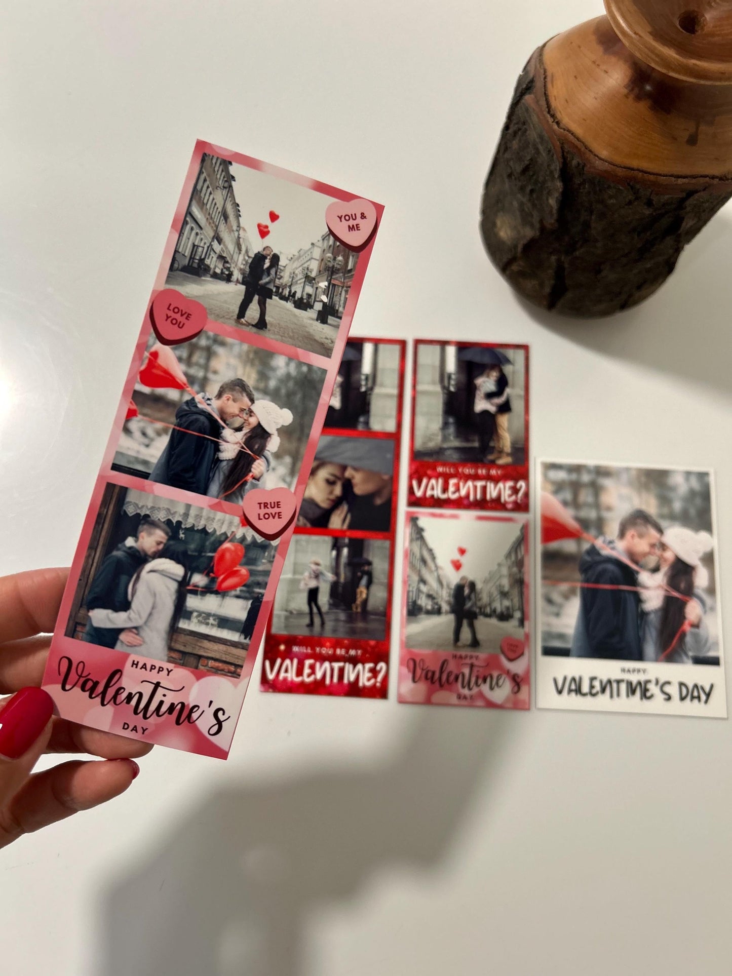 Valentine’s Day Custom Magnetic Photo Strips, Photo Magnet, Photobooth, Custom Photos, Valentine Gift, Photostrip, Polaroid, Polaroid Photo