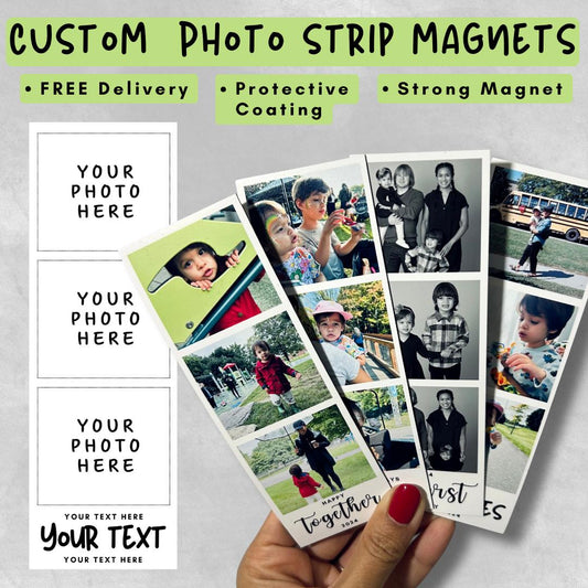 Custom Photo Strips Magnets, Photo Magnet, Photobooth, Custom Photos, Custom Photostrips, Photostrip Photo Magnetic, Gift Idea, Polaroid