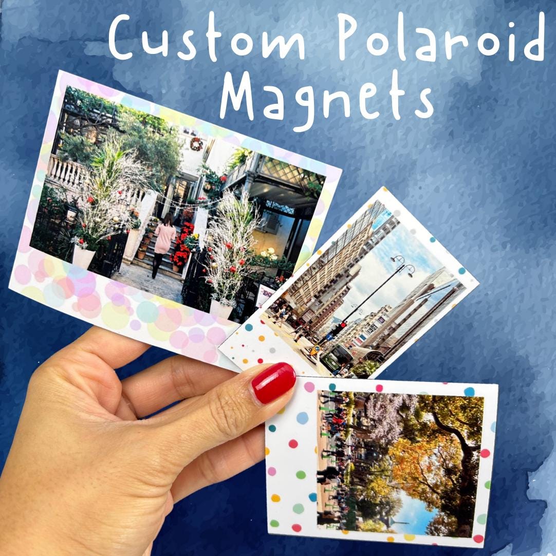 Custom Polaroid Photo Magnets, Photo Polaroids, Custom Photos, Custom Polaroid, Gift Idea, Custom Picture Print Magnets, Polaroid Photos