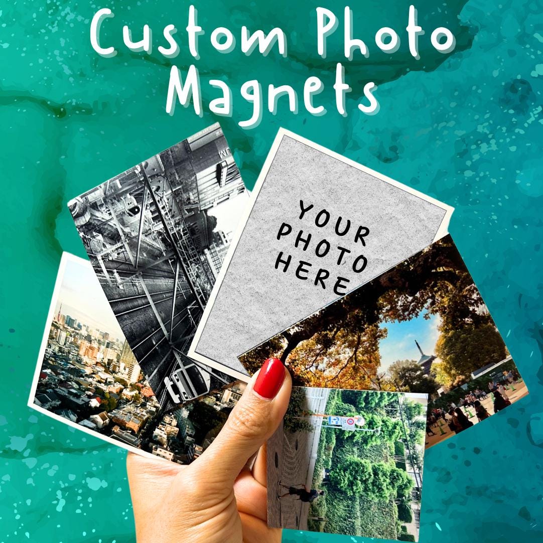 Custom Photo Magnets, Photo Magnet, Custom Photos, Custom Polaroid, Gift Idea, Made in Canada, Custom Picture Print Magnets