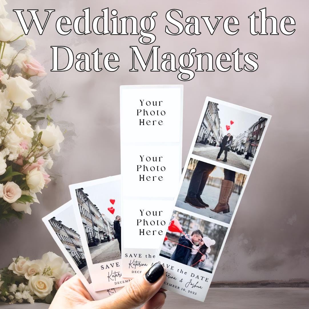 Custom Save the Date Wedding, Custom Photo Magnets, Polaroid, Gift Idea, Custom Picture Print Magnets, Wedding Save the Date, Photo Magnet